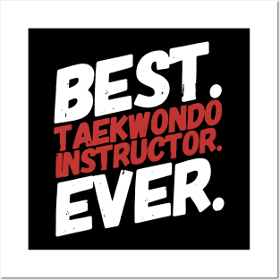 Best Teakwondo Instructor ever - Tae-kwon-do coach gift Posters and Art